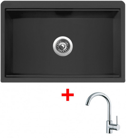 Sinks FARMHOUSE 838 NANO Nanoblack+MIX 35